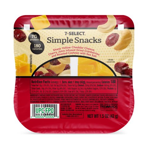 Order 7-Select Simple Snack Sharp Cheddar Cashew Cranberry food online from 7-Eleven store, Rockville on bringmethat.com