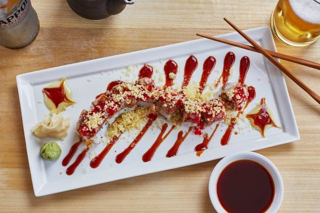 Order Fire Dragon Roll food online from Yellowtail Sushi & Asian Kitchen store, Chicago on bringmethat.com