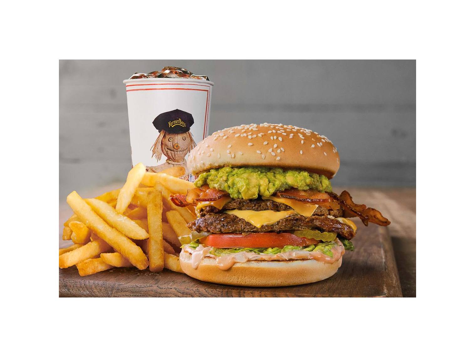 Order Farmer's Burger® Combo food online from Farmer Boys store, North Las Vegas on bringmethat.com