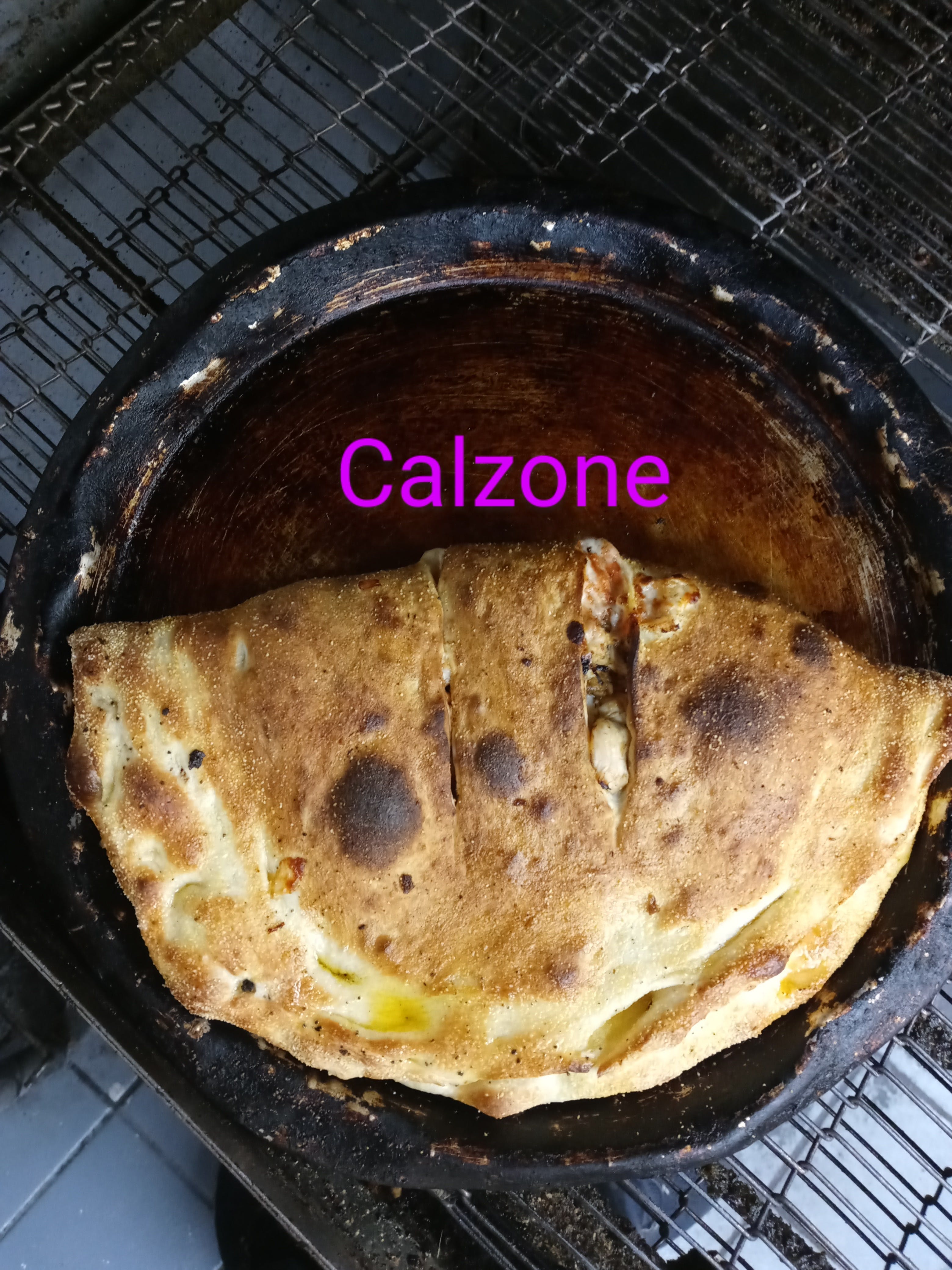 Order All Meat Calzone - Calzone food online from Siciley Pizza store, North Randall on bringmethat.com