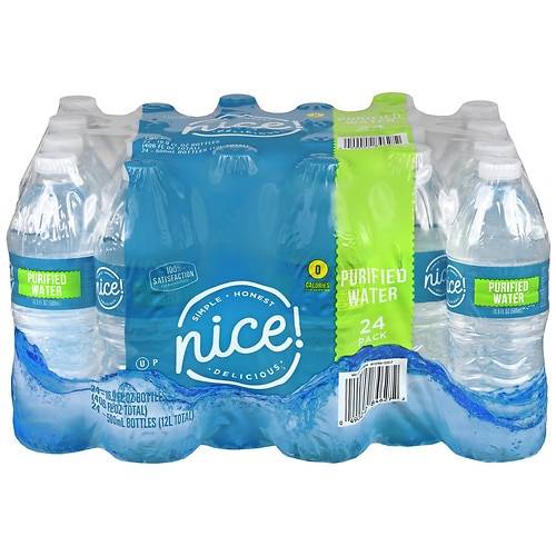 Order Nice! Purified Water - 16.9 oz x 24 pack food online from Walgreens store, Fort Collins on bringmethat.com