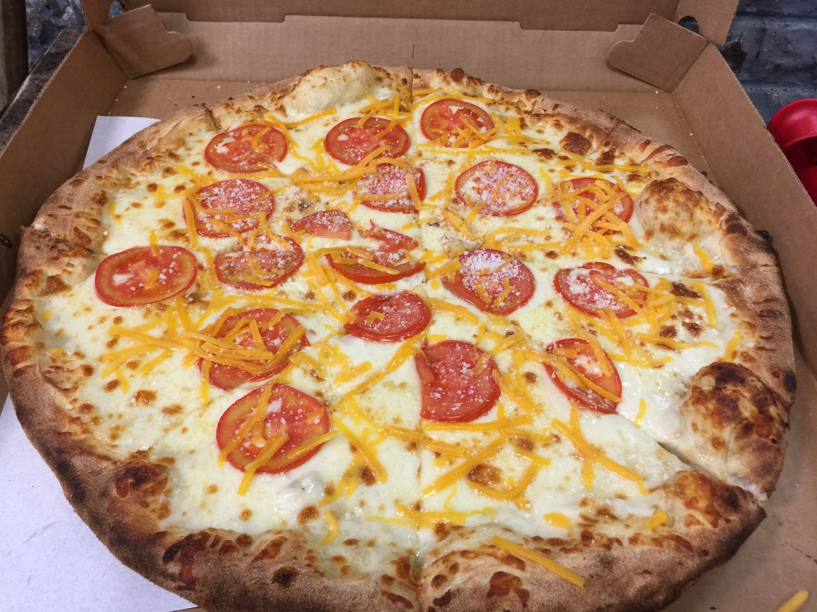 Order Four Cheese Pizza food online from Davinci The Art Of Brick Oven Pizza store, Montclair on bringmethat.com