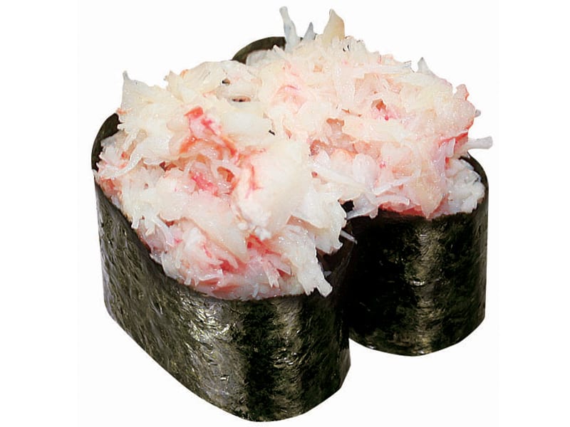 Order Kani (Real Crab) Nigiri food online from Tgi Sushi store, San Jose on bringmethat.com
