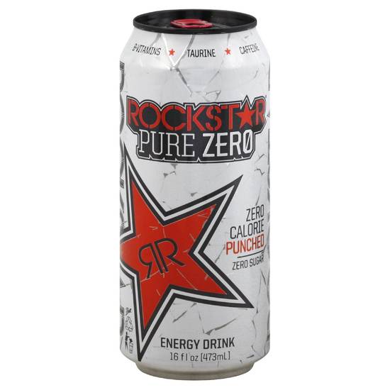 Order Rockstar Energy Drink Zero Calorie Punched (16 oz) food online from Rite Aid store, San Diego on bringmethat.com