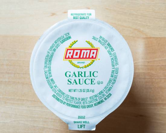 Order Garlic Sauce food online from Benny Pennello's store, Charlotte on bringmethat.com