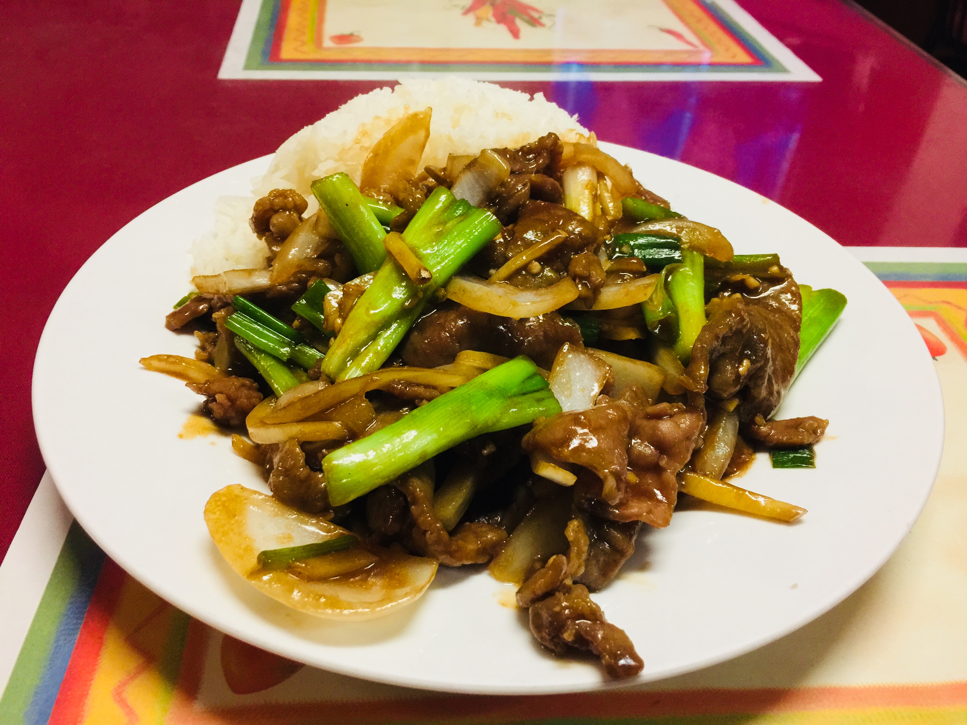 Order Mongolian Beef Lunch Plate food online from Golden kim tar restaurant store, San Francisco on bringmethat.com