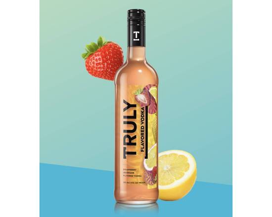 Order Truly Flavor Vodka Strawberry Lemonade, 750mL vodka (30.0% ABV) food online from Cold Spring Liquor store, Liberty Hill on bringmethat.com