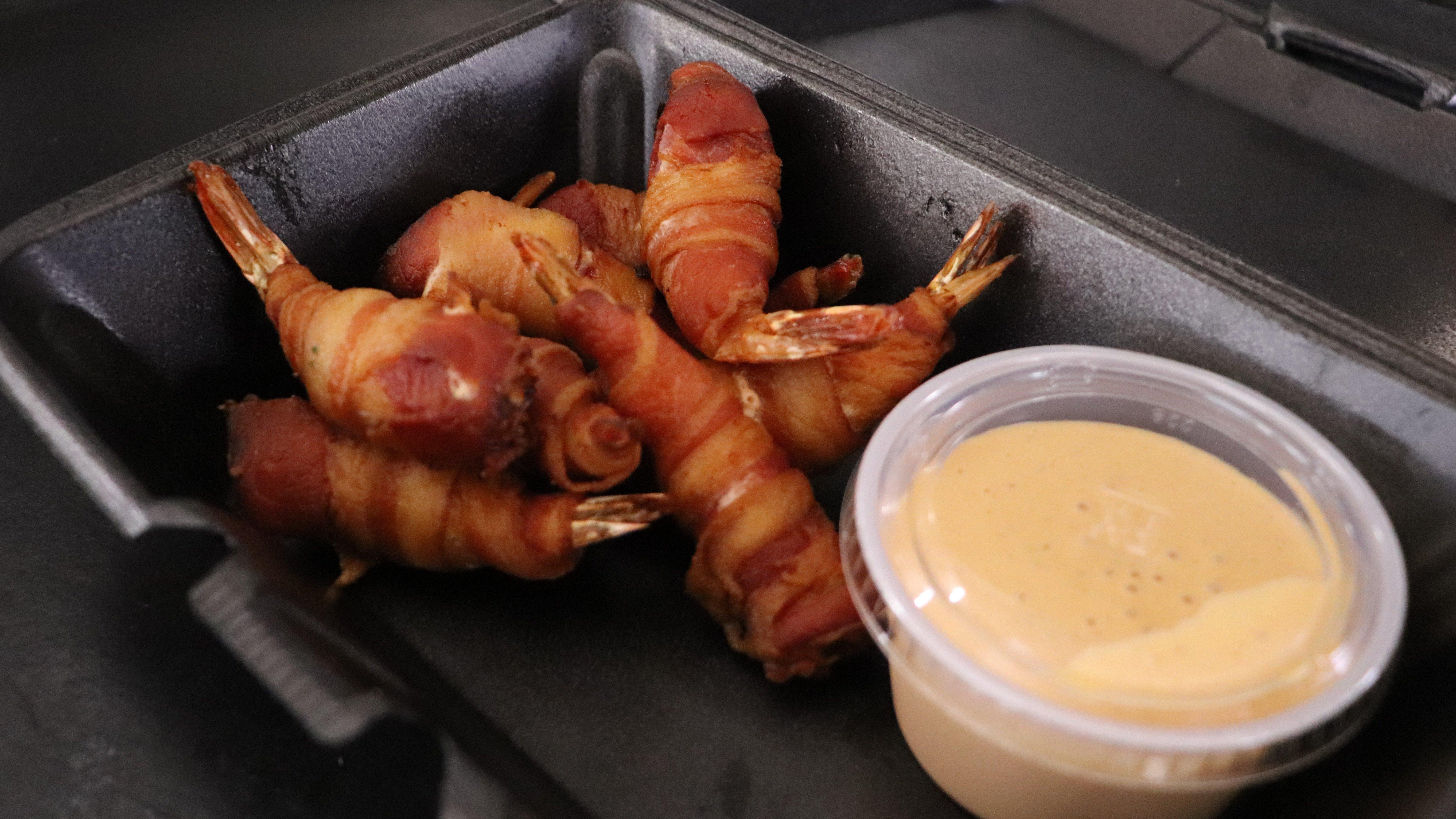 Order Bacon Wrapped Shrimp food online from Iguana Grill & Cantina store, Bakersfield on bringmethat.com