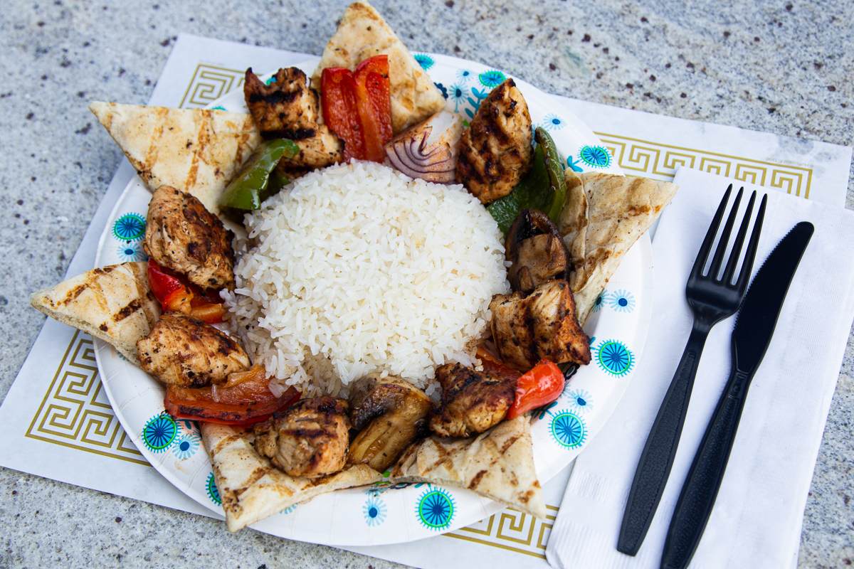 Order Chicken Kebob food online from No. 1 Gyro Shop store, Columbus on bringmethat.com