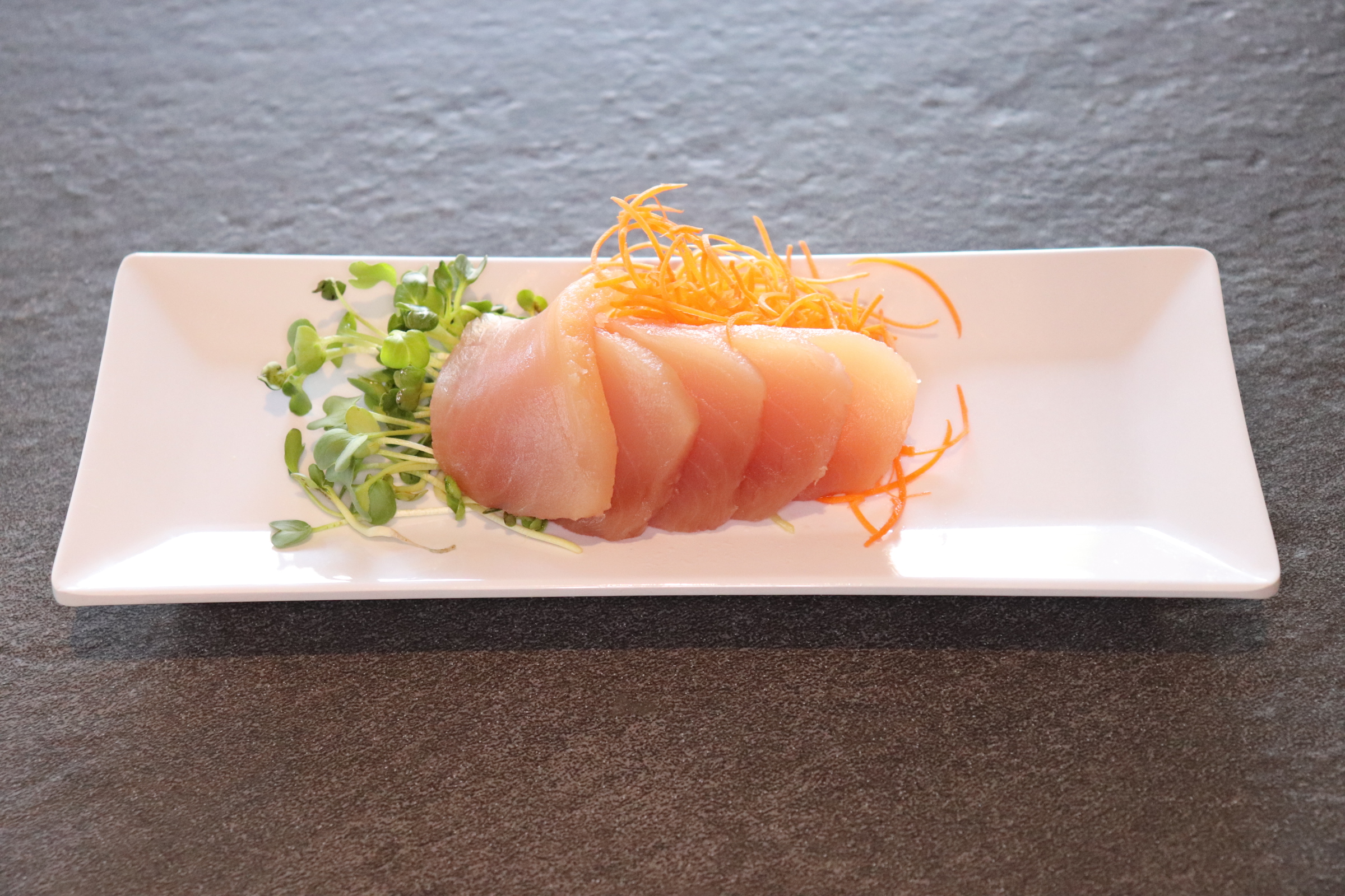 Order Albacore Sashimi food online from Toshiko Japanese Cuisine store, Hanford on bringmethat.com