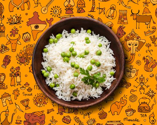 Order Peas Pulao food online from Gunpowder Cafe store, Sterling Heights on bringmethat.com