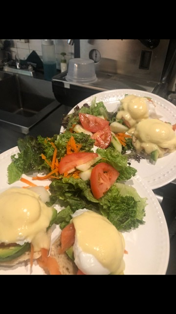 Order BLTA Benedict food online from Eggty 8 Cafe store, Fort Lee on bringmethat.com