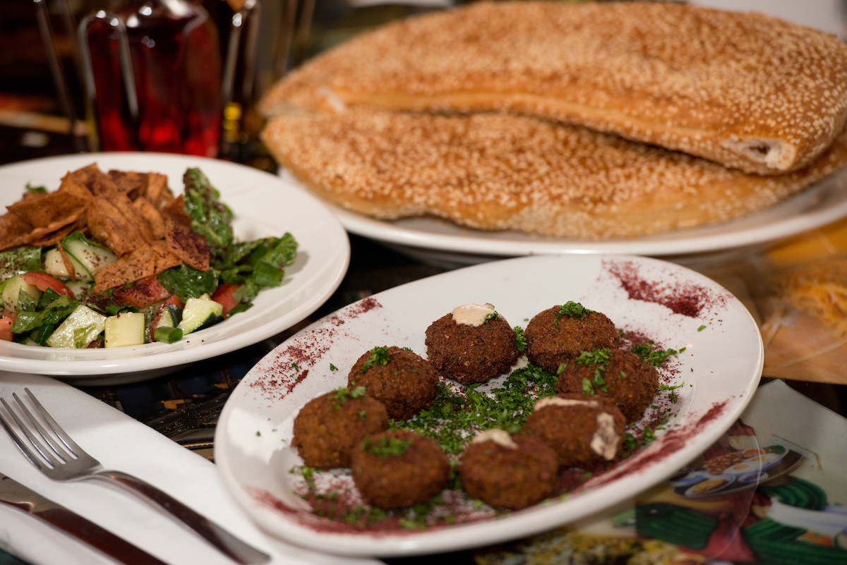 Order Falafel Platter food online from Mama Mia Cuisine store, Knoxville on bringmethat.com