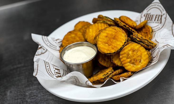 Order Fried Pickles food online from The Fix Burger Bar store, Marlborough on bringmethat.com