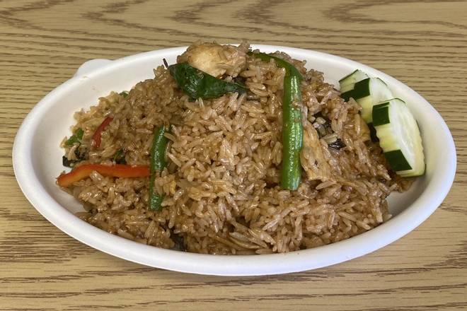 Order Spicy Basil Fried Rice food online from Plumeria Thai Cafe store, Las Vegas on bringmethat.com
