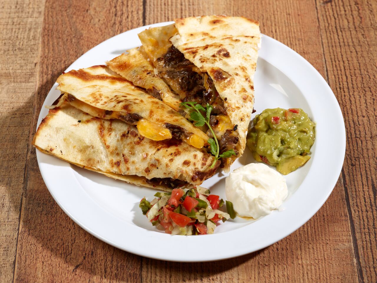 Order Quesadilla with Steak food online from Old Santa Fe Mexican Grille store, Denver on bringmethat.com
