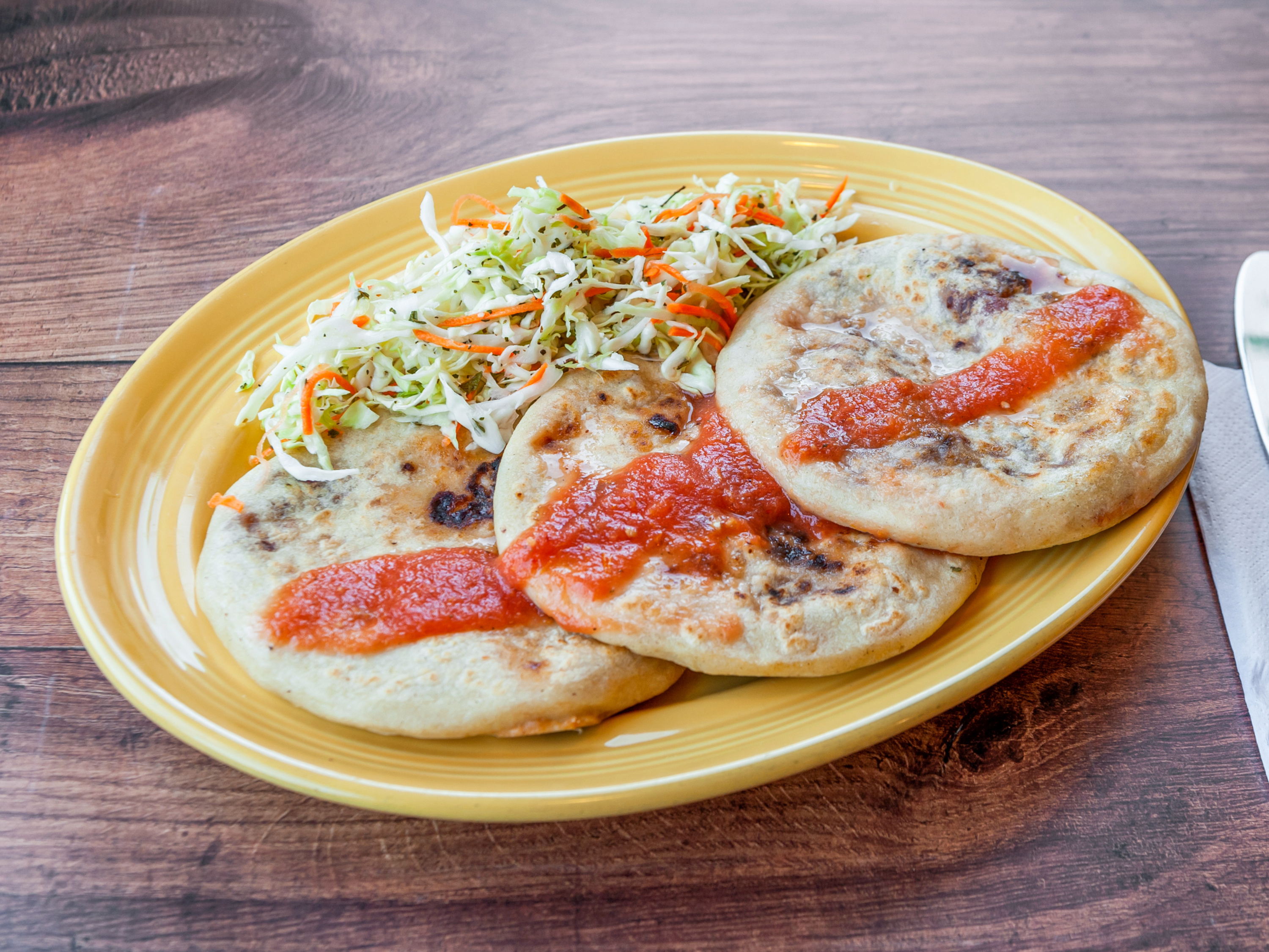Order Pupusa food online from Karlitas Taco Place store, Redwood City on bringmethat.com