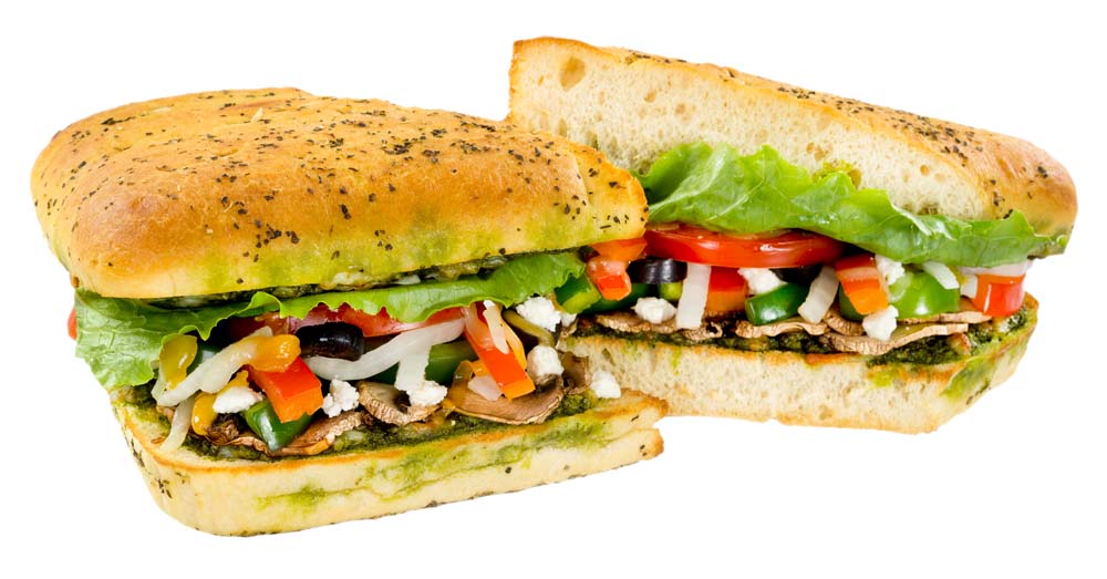 Order Mediterranean Veggie Sandwich food online from Sarpino's store, North Aurora on bringmethat.com