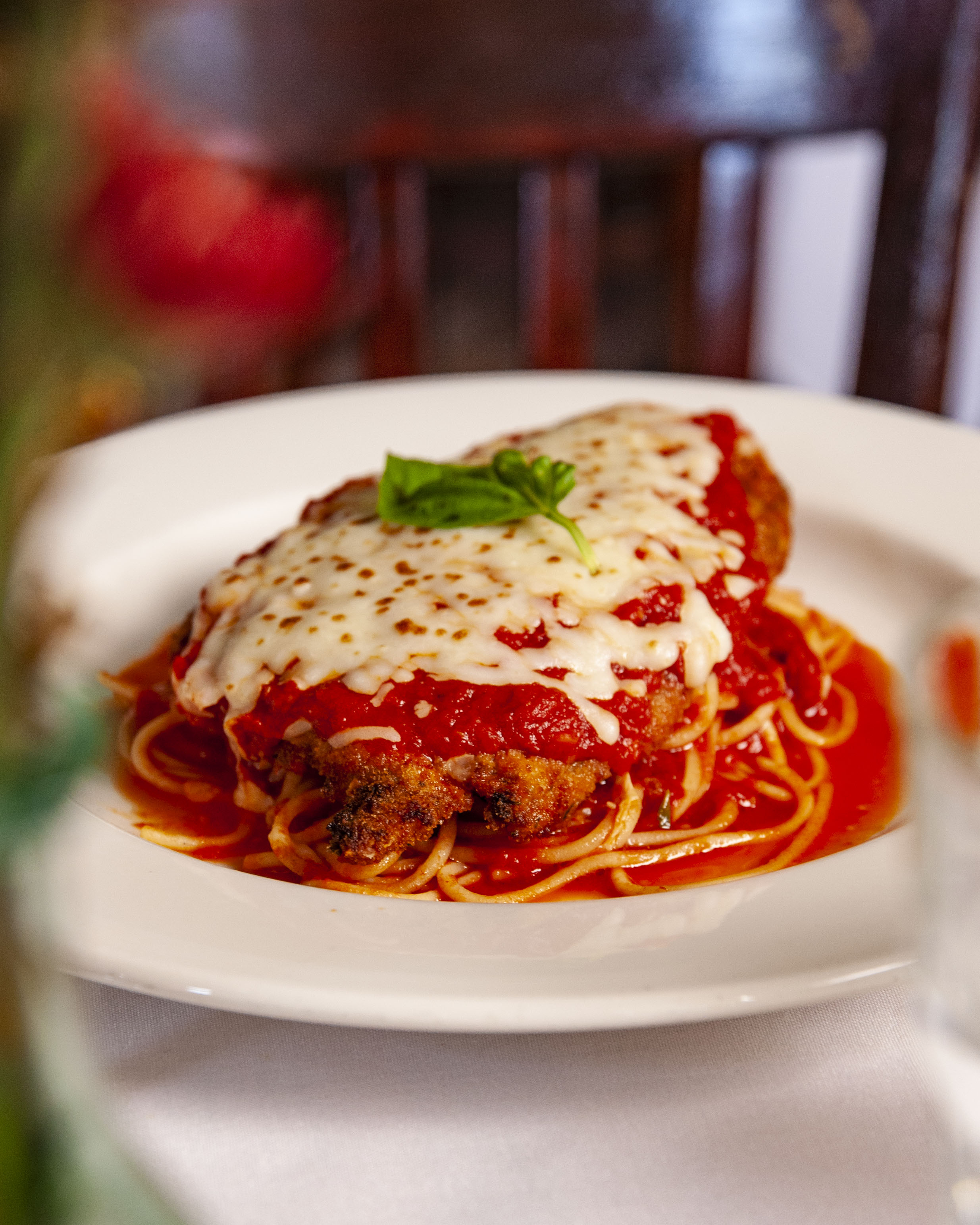 Order Chicken Parm food online from Que Pasta Italian Gourmet Deli store, Saddle Brook on bringmethat.com