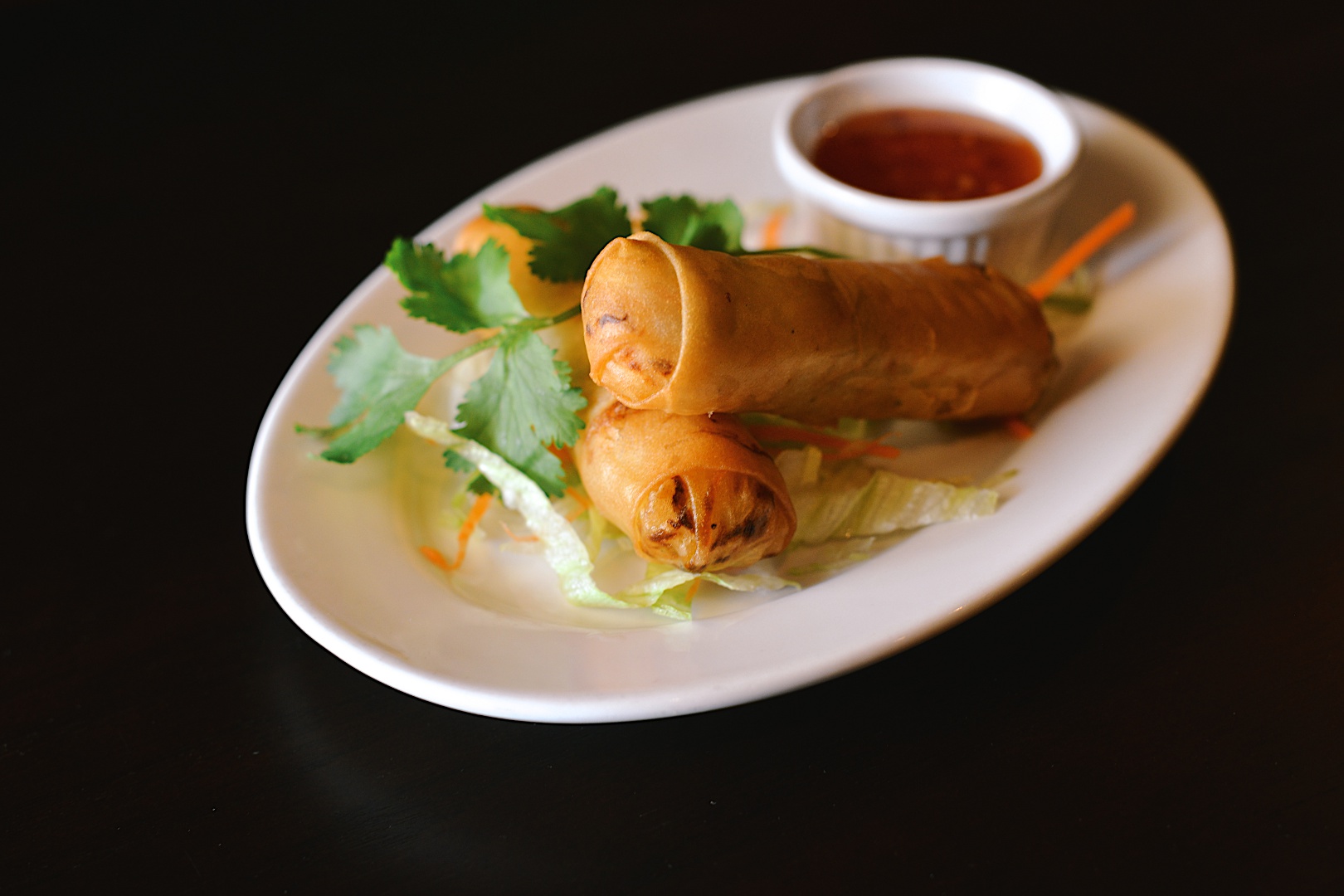 Order Crispy Spring Rolls Chicken-2 Pieces food online from Asian Eatery store, Germantown on bringmethat.com
