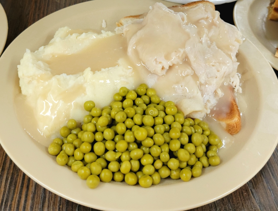 Order OPEN-FACED HOT TURKEY with Mash Pot food online from Steak In A Sack store, Fort Washington on bringmethat.com