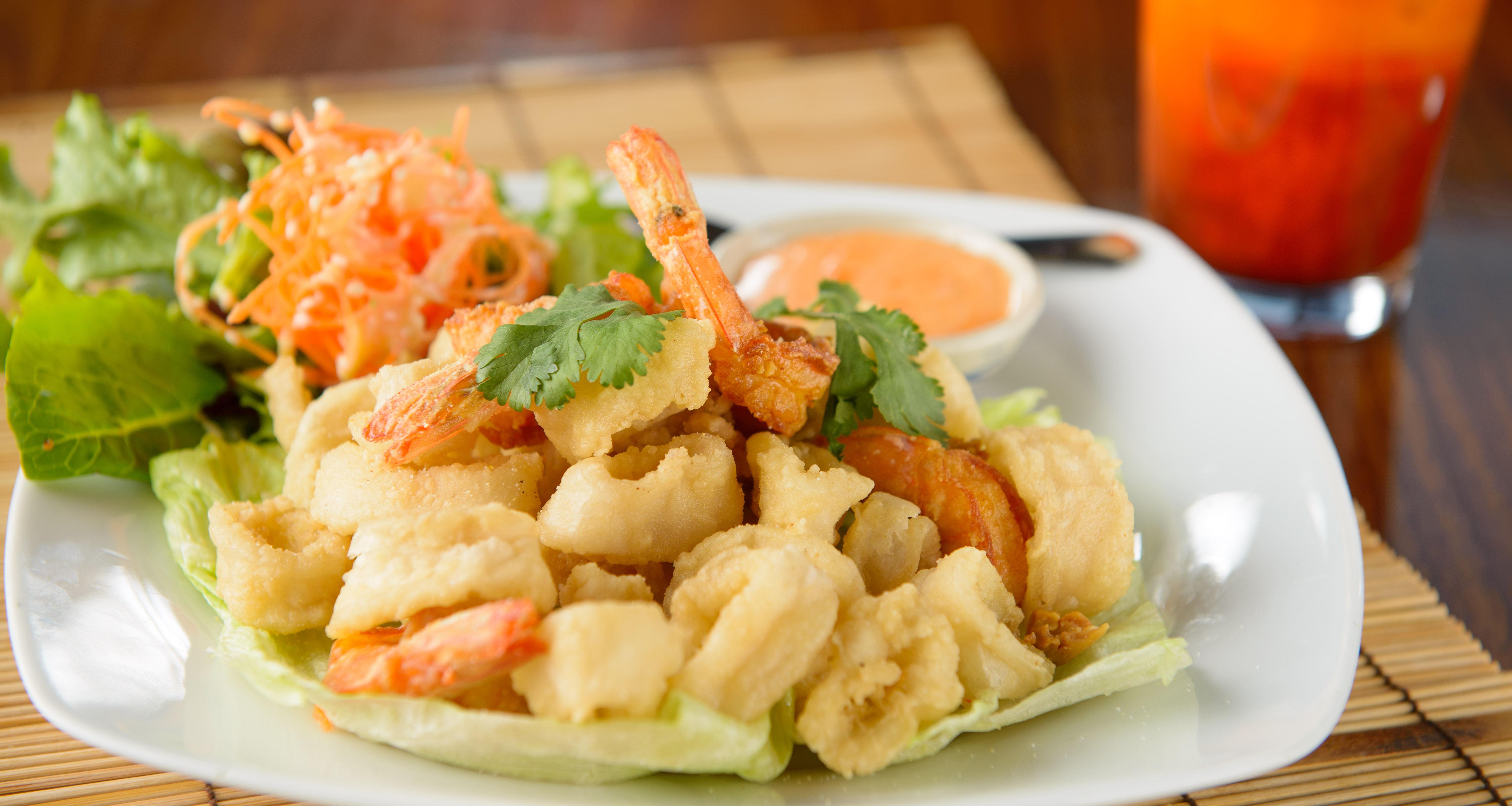 Order Fried Calamari and Shrimp food online from Pho O-Sha store, Watertown on bringmethat.com