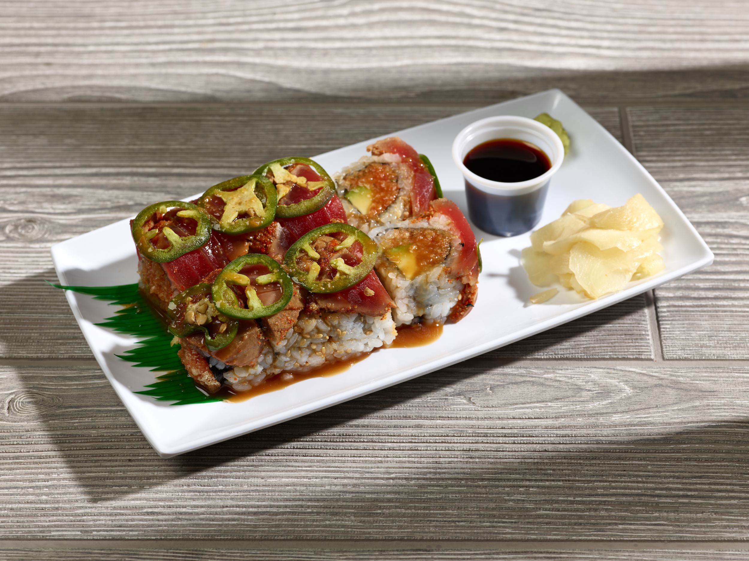 Order Crazy Tuna Roll food online from Sushi Bay 17 store, Denver on bringmethat.com