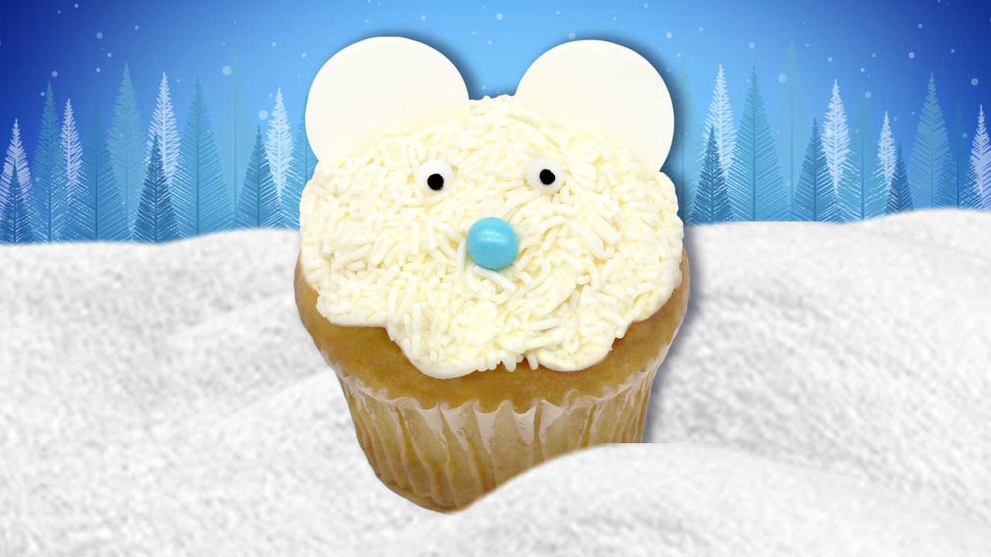 Order Polar Bear Cupcake food online from Chuck E. Cheese's store, Fayetteville on bringmethat.com