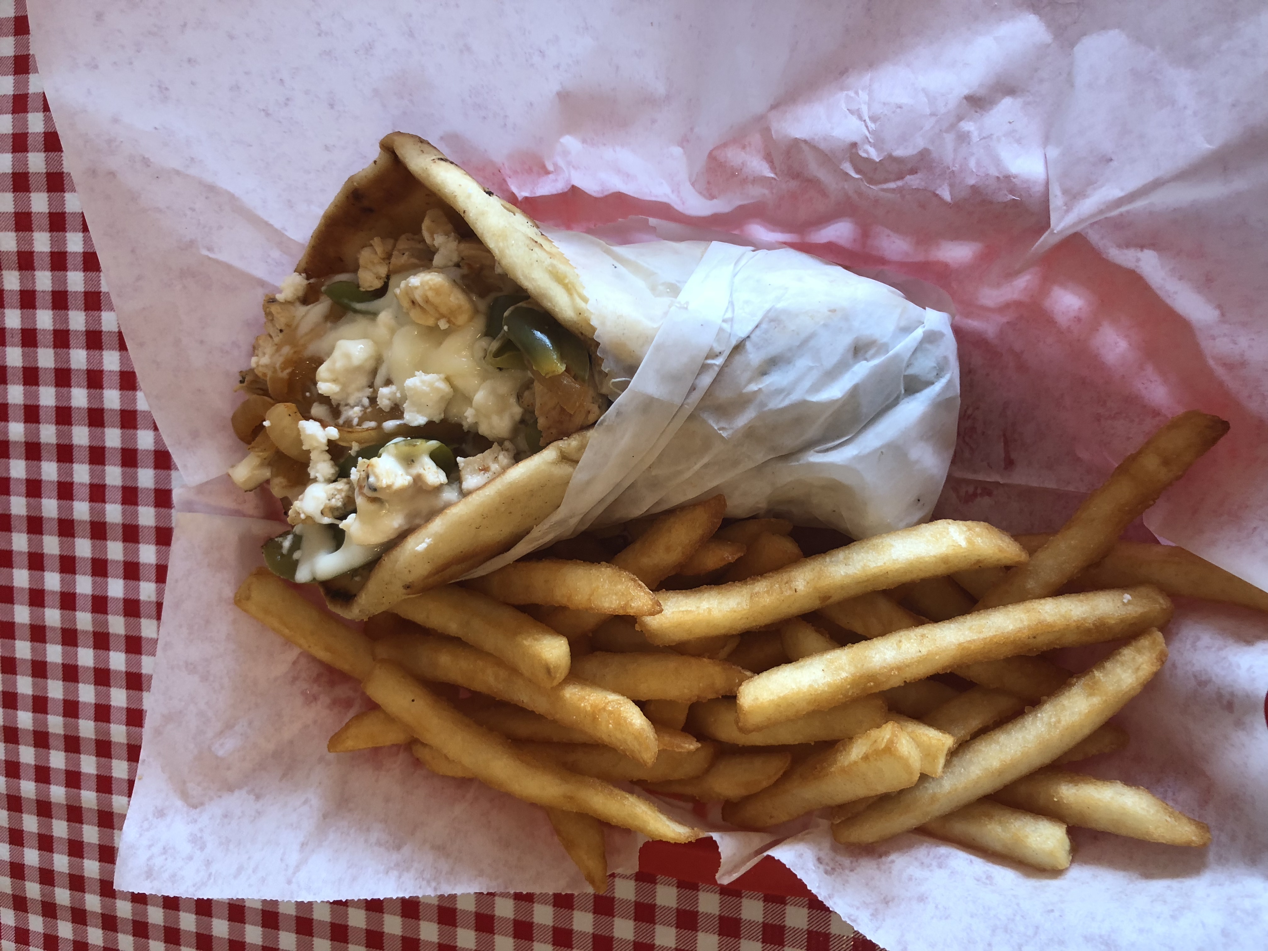 Order Mediterranean Chicken Sandwich food online from Mama K's Pizza and Grille store, Gurnee on bringmethat.com