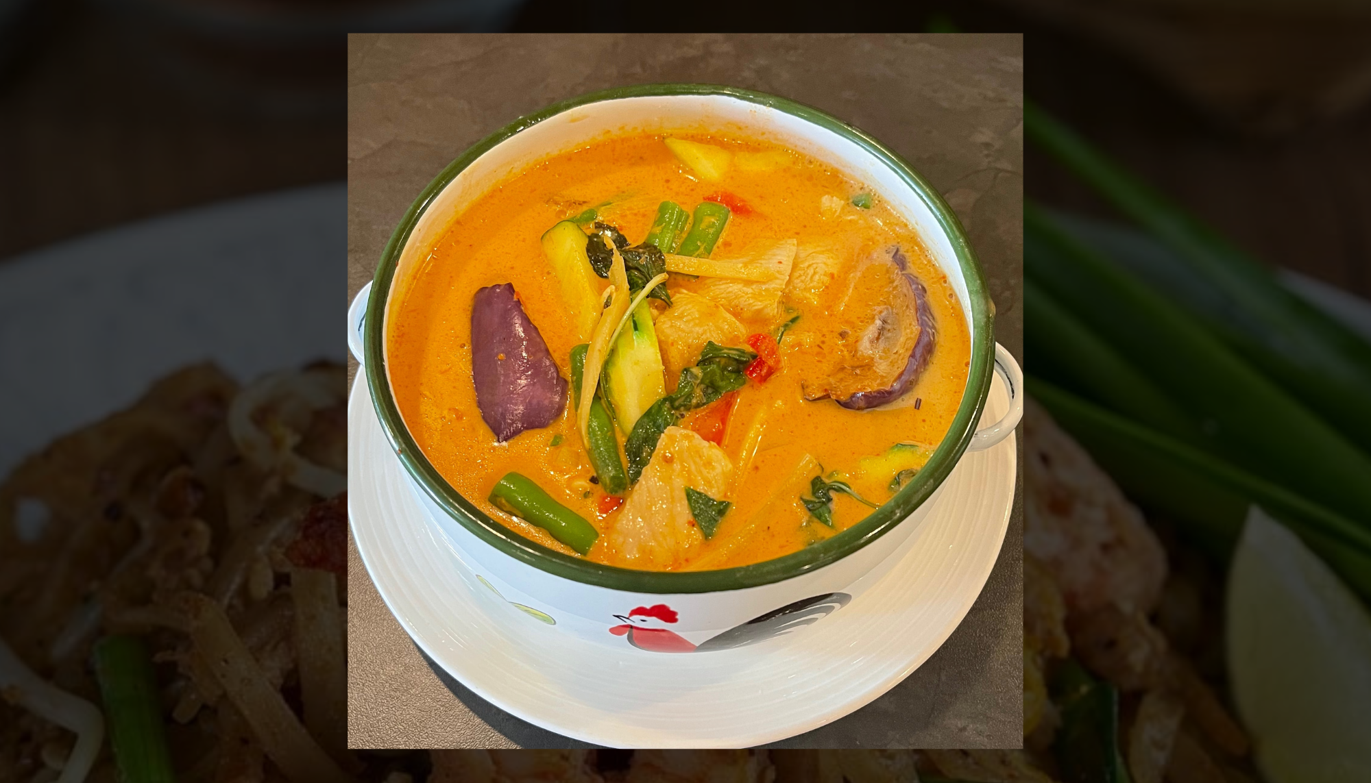 Order Red Curry  / Come with Jasmine rice food online from Thonglor Thai Bistro store, San Mateo on bringmethat.com