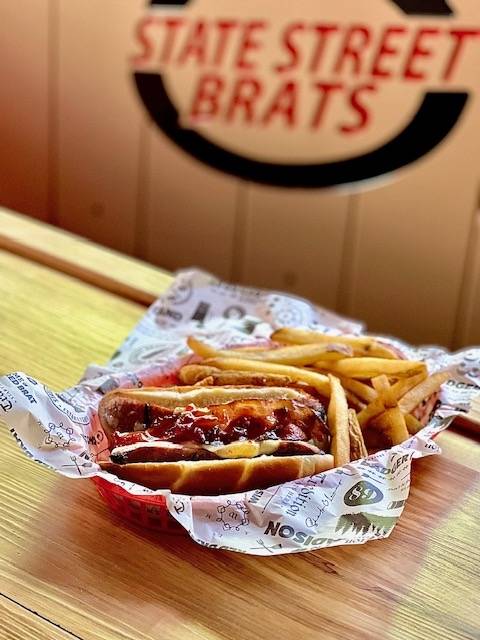 Order Spicy Badger Brat food online from State Street Brats store, Madison on bringmethat.com