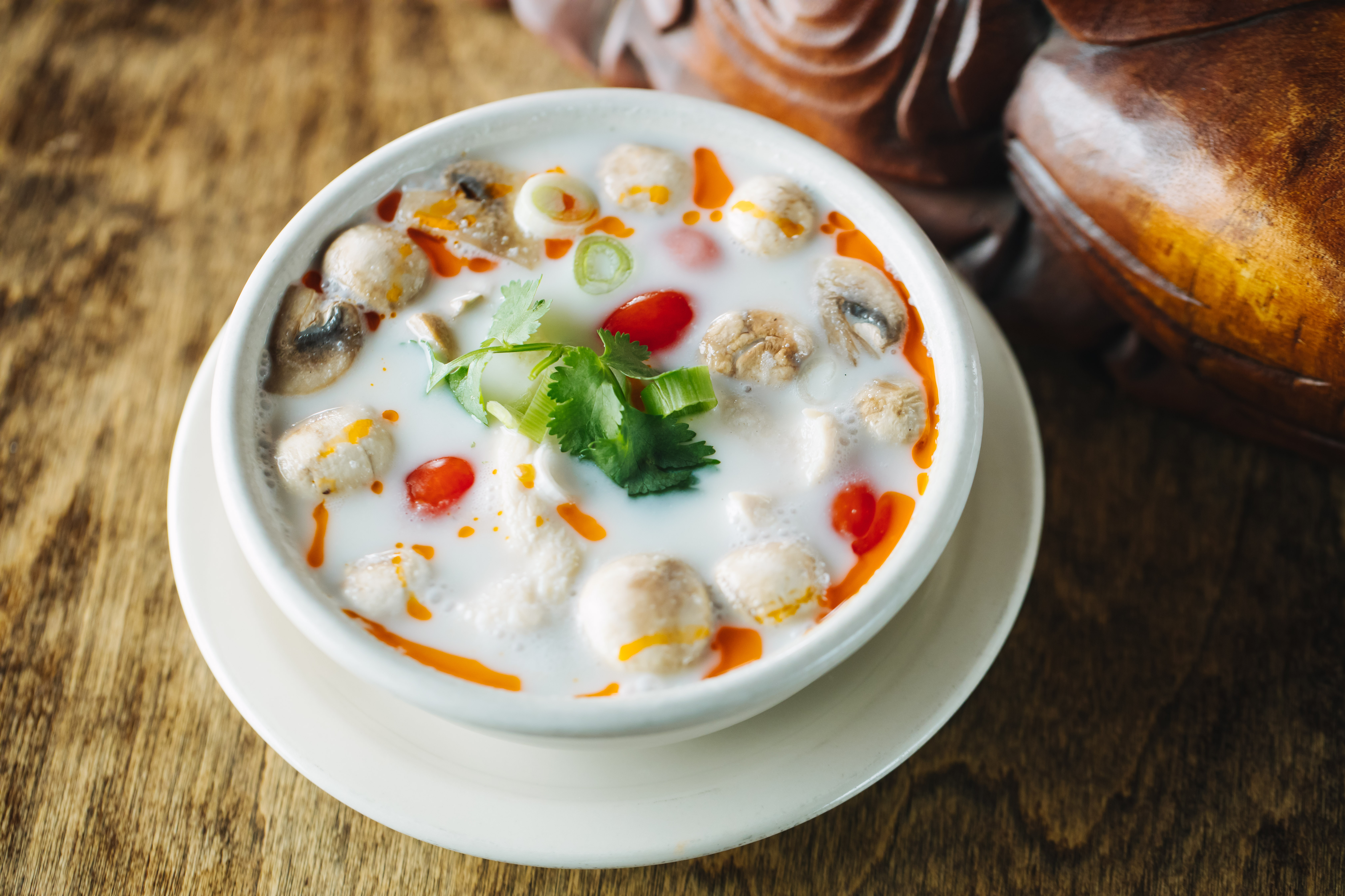 Order Tom Kha Soup food online from Si Lom store, Dallas on bringmethat.com