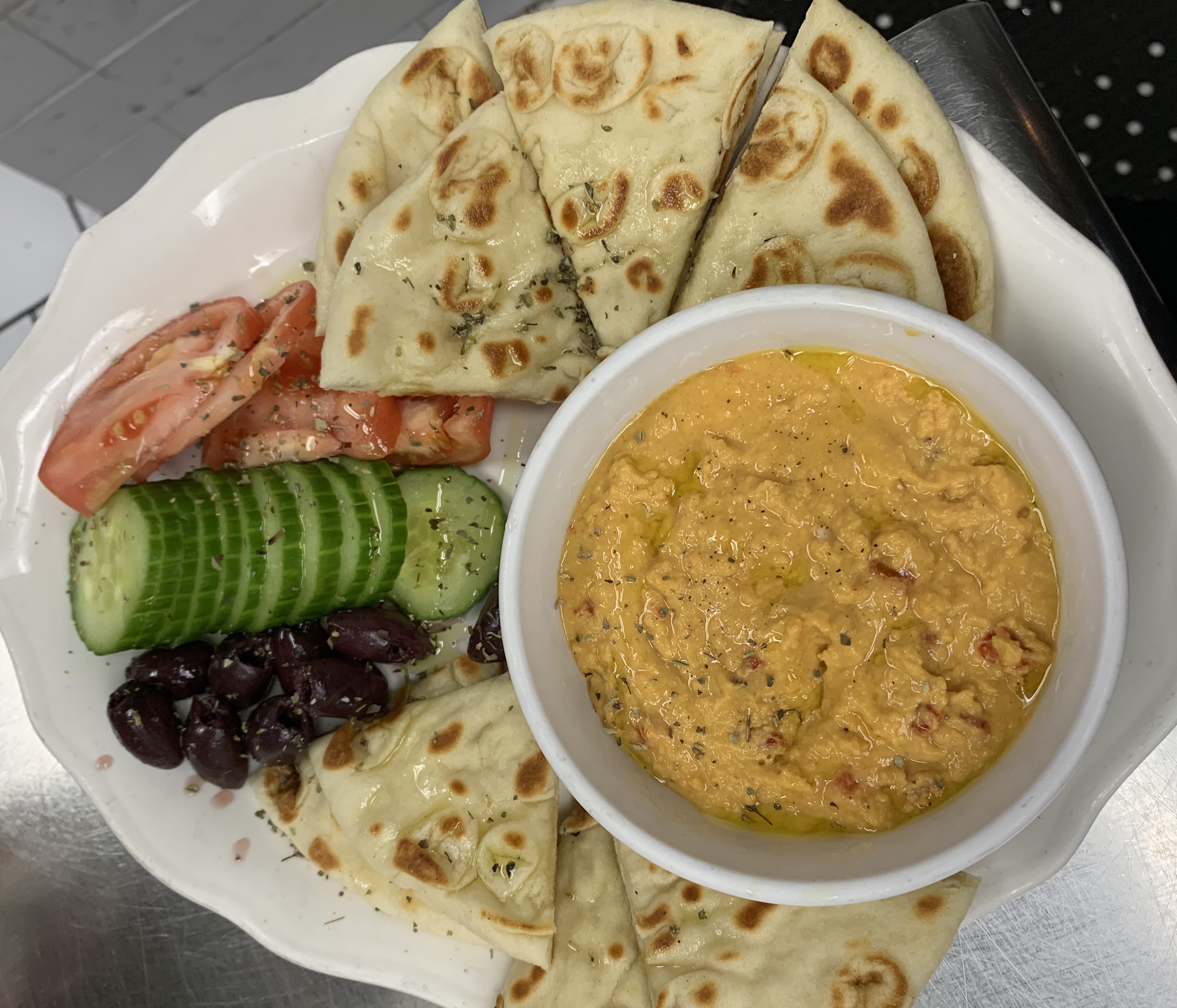 Order Hummus food online from 1st Place Sports Bar store, Hoffman Estates on bringmethat.com