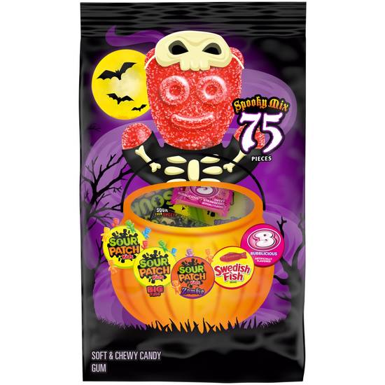 Order SOUR PATCH KIDS Original, Big Kids & Zombie, SWEDISH FISH & Bubblicious Strawberry Gum Halloween Candy Variety Pack, (75 Trick or Treat Bags) food online from Cvs store, AVON on bringmethat.com