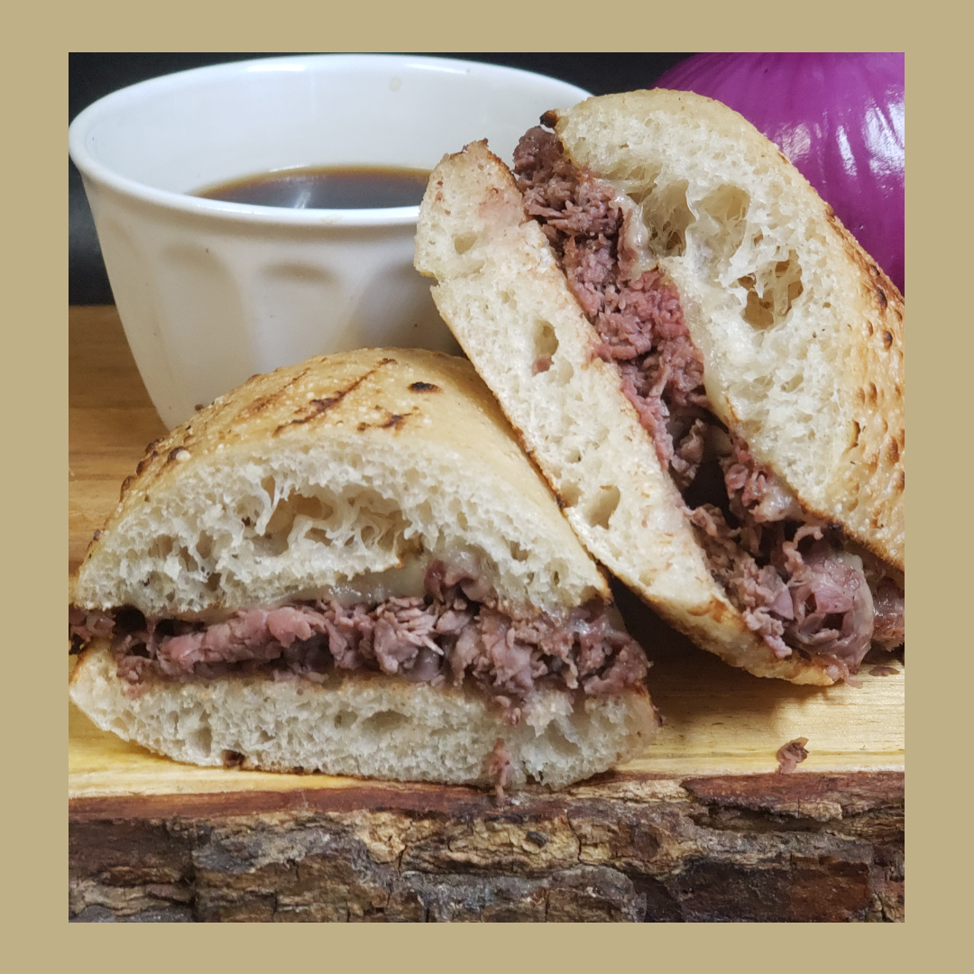 Order French Dip Sandwich food online from Jitters Cafe store, North Chili on bringmethat.com