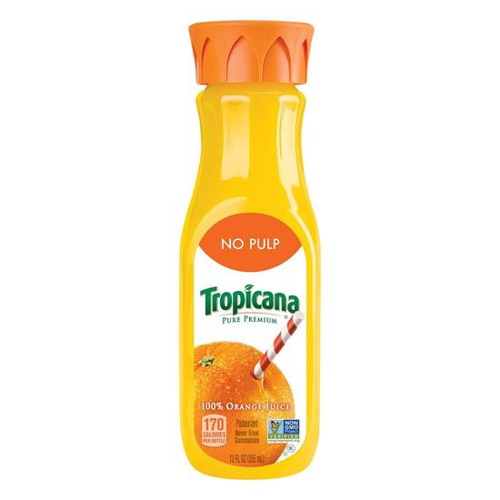 Order Tropicana · Juice Pure Premium Orange No Pulp Chilled (12 fl oz) food online from Mesa Liquor store, Mesa on bringmethat.com