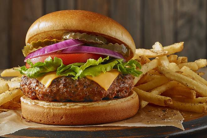 Order All American Cheeseburger* food online from Logan'S Roadhouse 506 store, Ruston on bringmethat.com