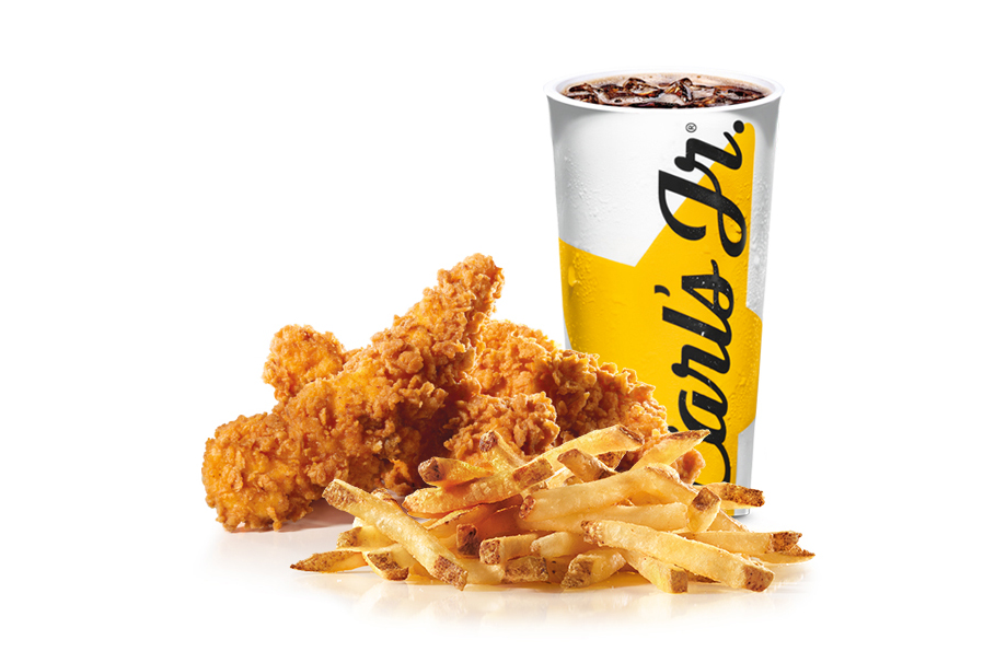 Order 3 Piece Hand-Breaded Chicken Tenders™ Combo food online from Carl Jr store, Scotts Valley on bringmethat.com