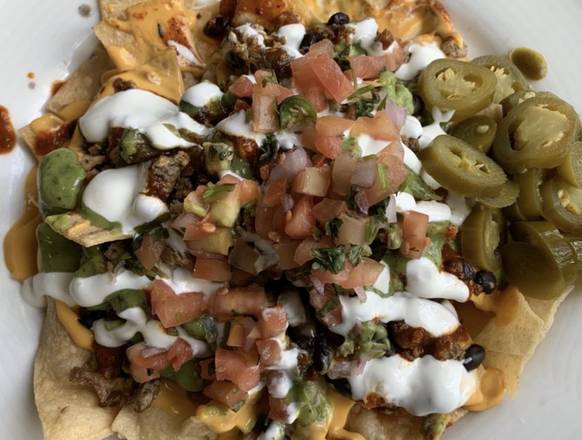 Order Super Nachos food online from Angelou Mexican Grill store, San Jose on bringmethat.com