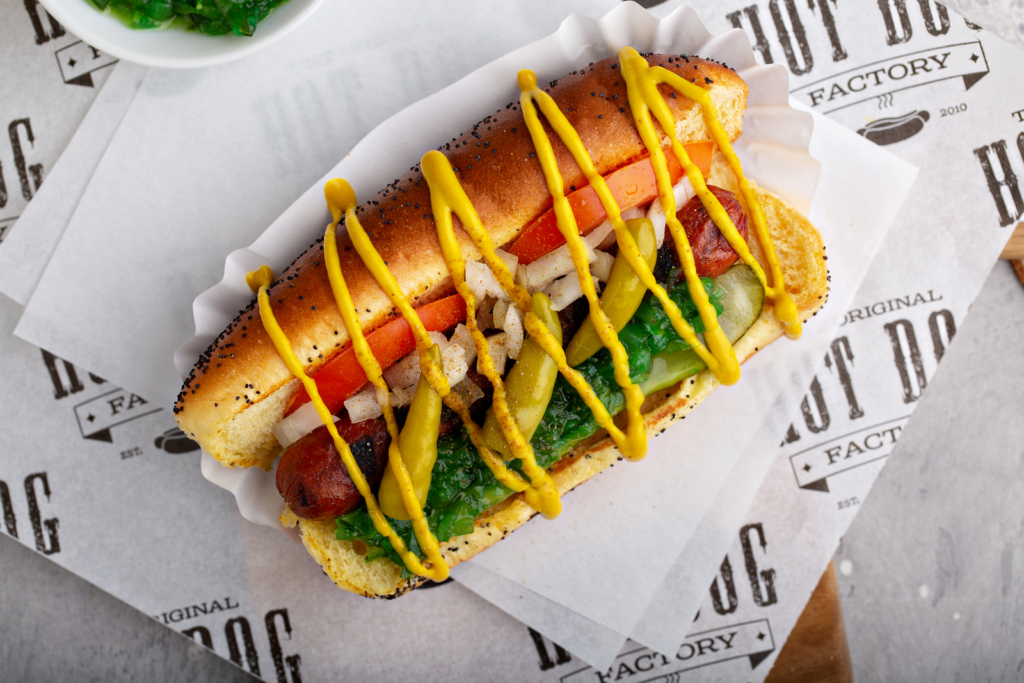 Order Chicago Factory Dog food online from The Original Hot Dog Factory store, Voorhees on bringmethat.com