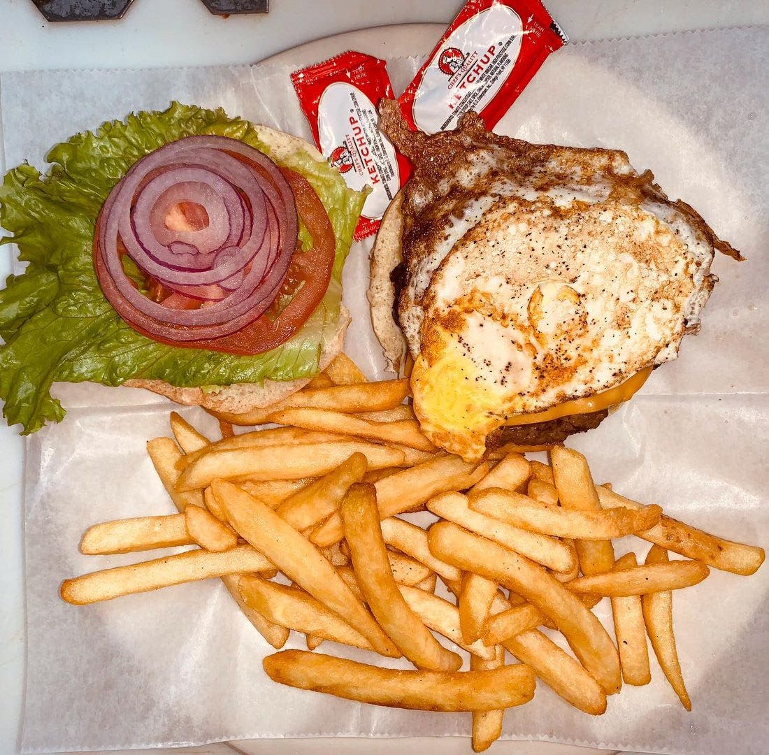 Order Breakfast Burger - Burger food online from Villagio Pizza store, Philadelphia on bringmethat.com