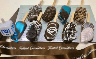 Order Chanukah Assorted Truffle Pop Collection food online from Twisted Gourmet Chocolates store, Passaic on bringmethat.com