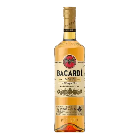 Order Bacardi Gold, 750mL rum (40.0% ABV) food online from Mimi Liquor store, Joliet on bringmethat.com