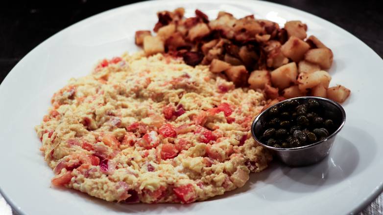 Order Smoked Salmon Scrambler food online from Yolk Lakeview store, Chicago on bringmethat.com