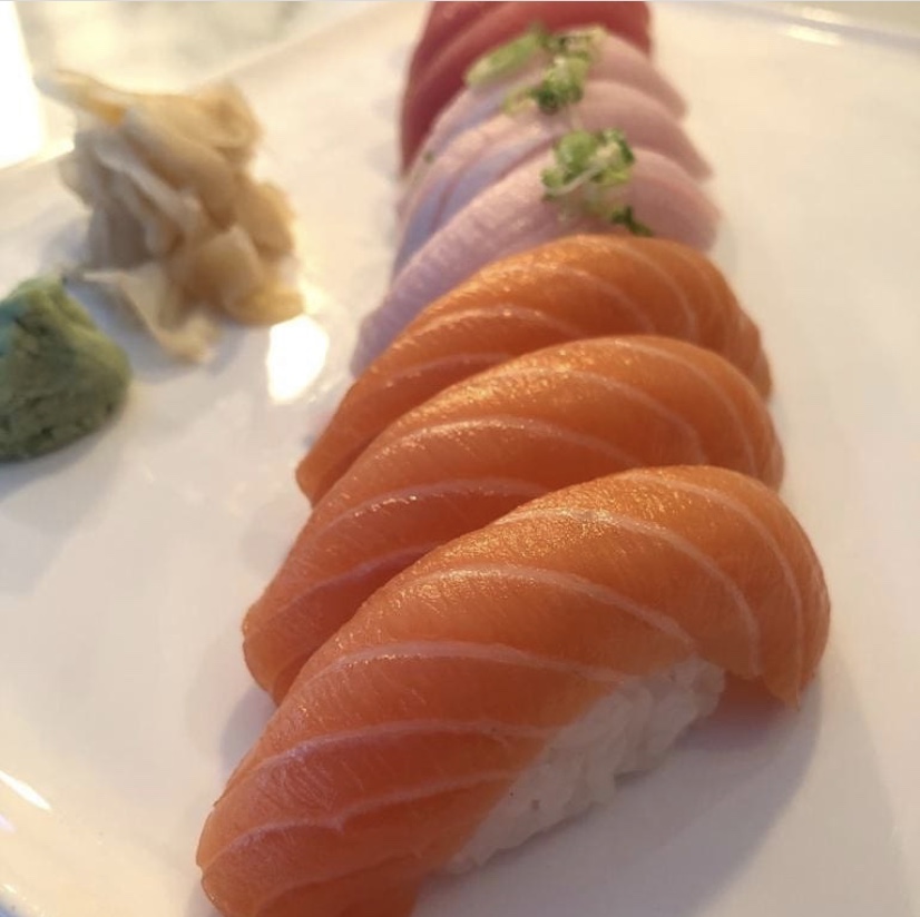 Order J19a. Tri Color Sushi food online from Fu Ji Restaurant store, Stamford on bringmethat.com