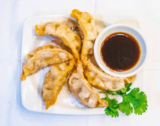 Order D12. Fried Pork Dumpling 炸猪肉饺子 food online from Shi Miao Dao store, Quincy on bringmethat.com