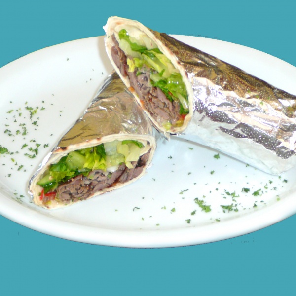 Order Lamb and Beef Gyros Wrap food online from North beach gyros catering store, San Francisco on bringmethat.com