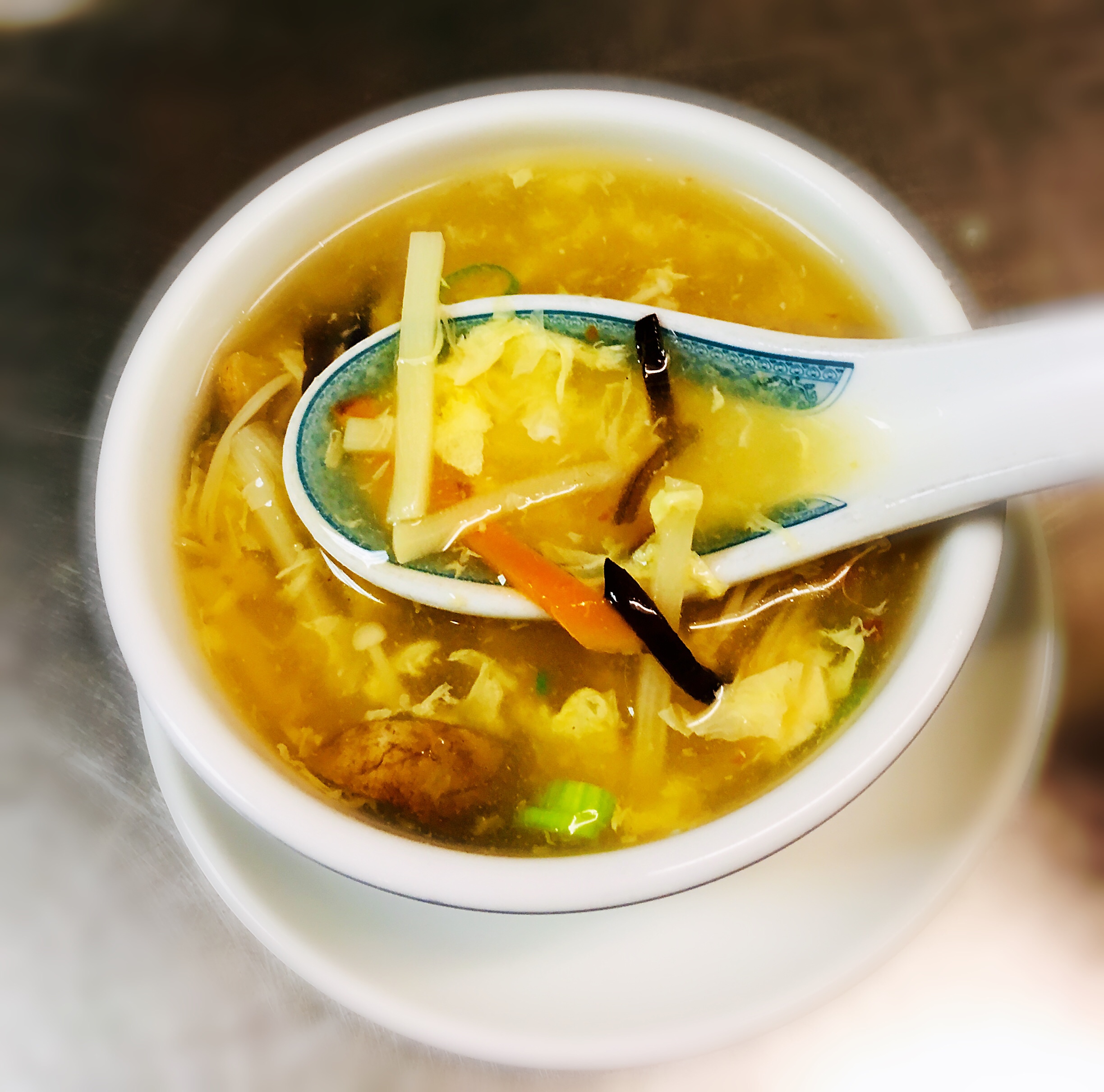 Order Hot and Sour Soup food online from Crane Restaurant store, Nashua on bringmethat.com