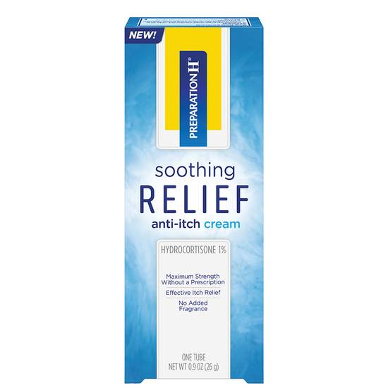 Order Preparation H Soothing Relief Anti Itch Cream (0.9 oz) food online from Rite Aid store, PITTSBURGH on bringmethat.com