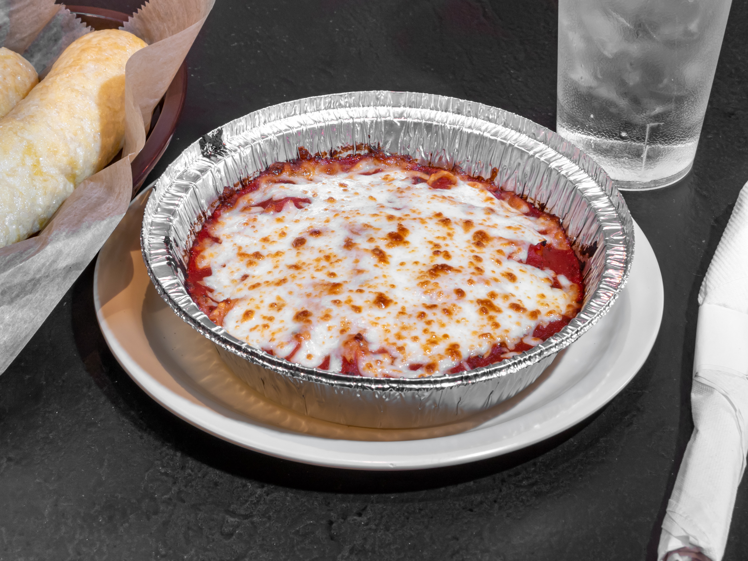 Order Baked Spaghetti food online from Mancinos Pizza & Grinders store, Fond Du Lac on bringmethat.com